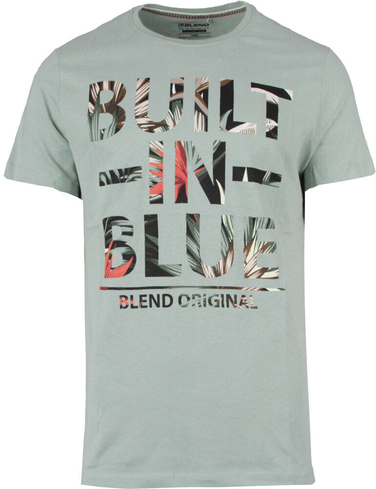 Blend tee letters camiseta manga corta hombre Verde (S)