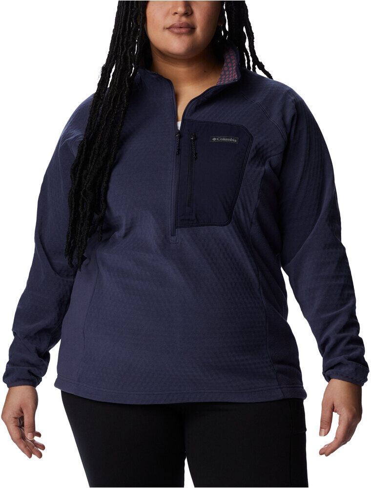 Columbia outdoor tracks 1/2 zip forro polar mujer Marino (XS)