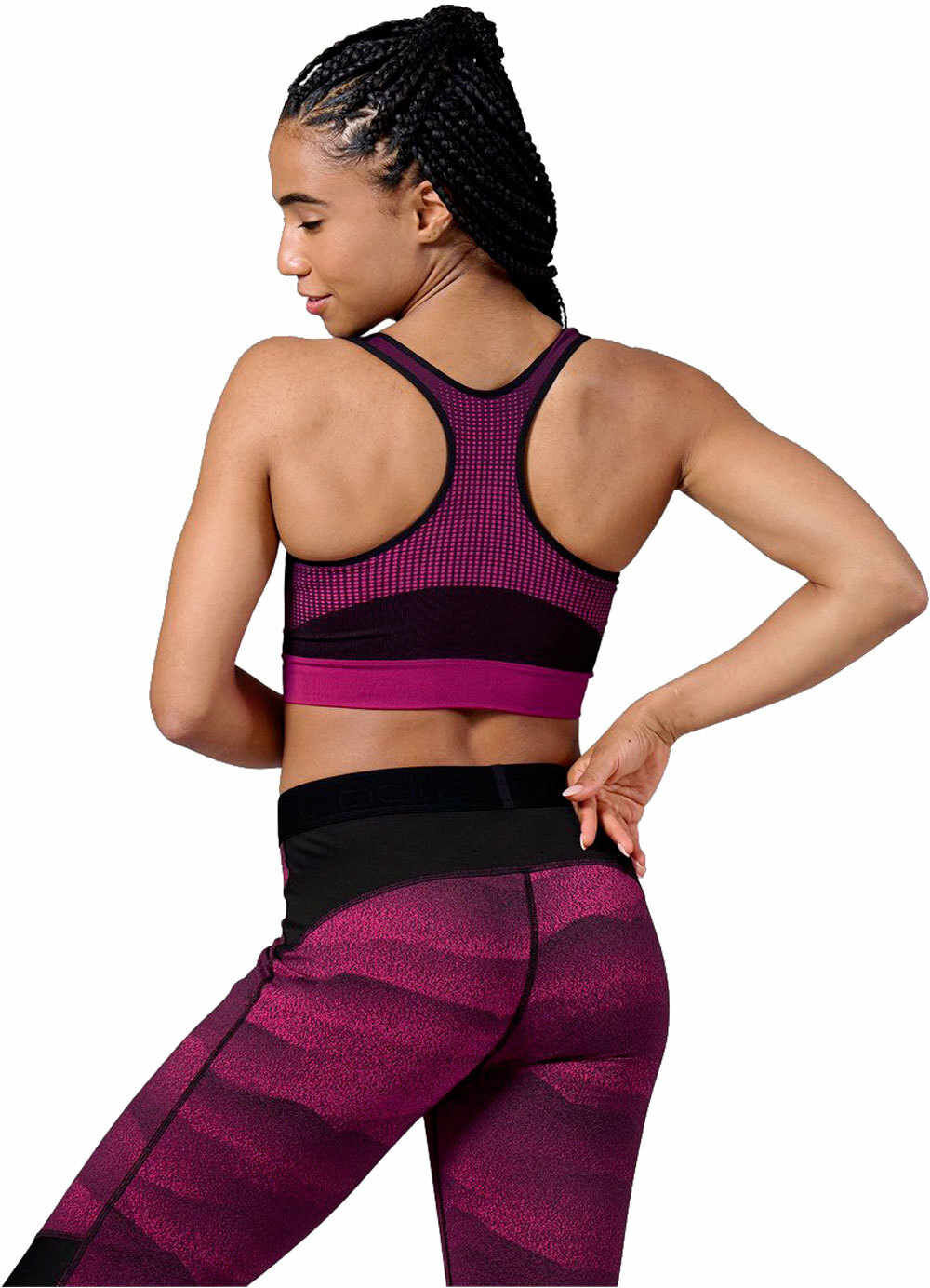 Odlo seamless high body running mujer Negro (XL)