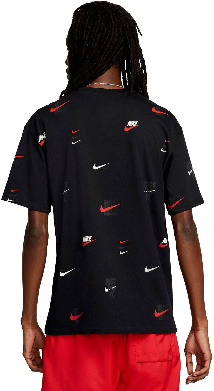 Nike sportswear m90 12mo aop camiseta manga corta hombre Negro (L)