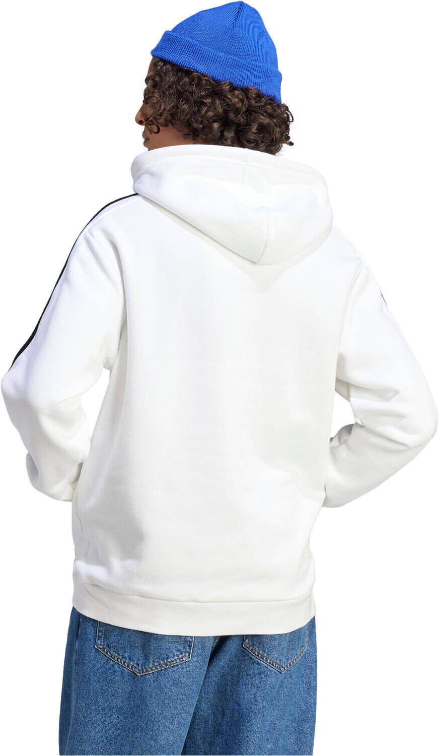 Adidas essentials 3 stripes sudadera hombre Blanco (XXL)