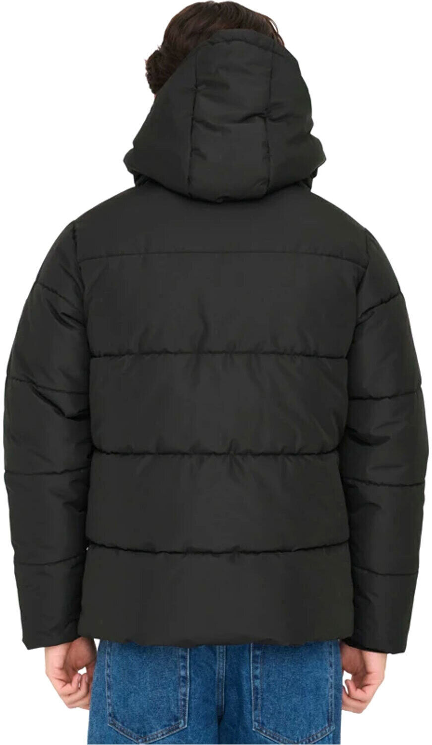 Only Sons; carl quilted chaquetas hombre Negro