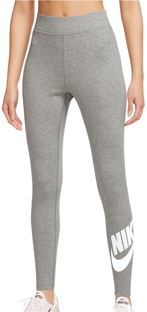 Nike classics high-waisted graphic pantalón mujer Gris (S)