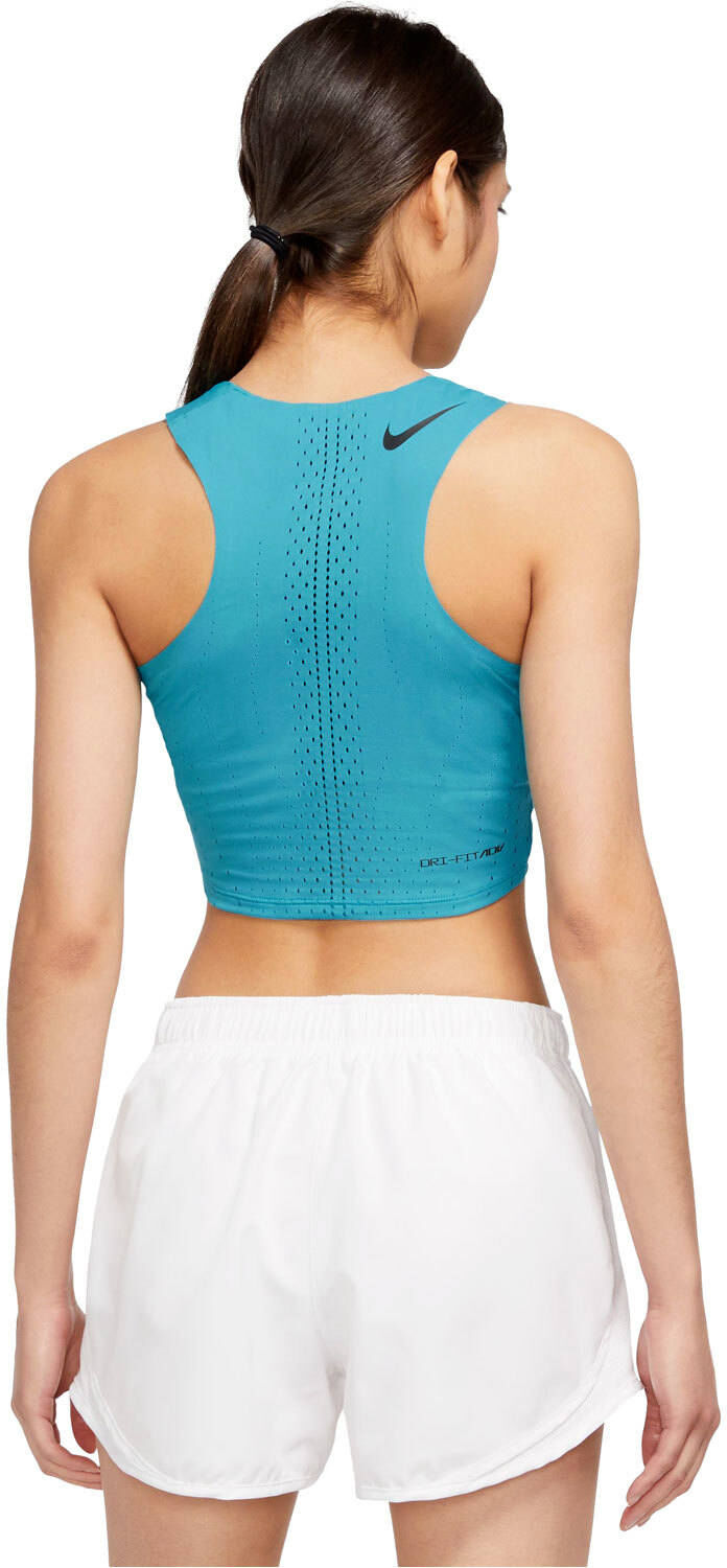 Nike dri-fit adv aeroswift camiseta técnica tirantes mujer Azul (L)