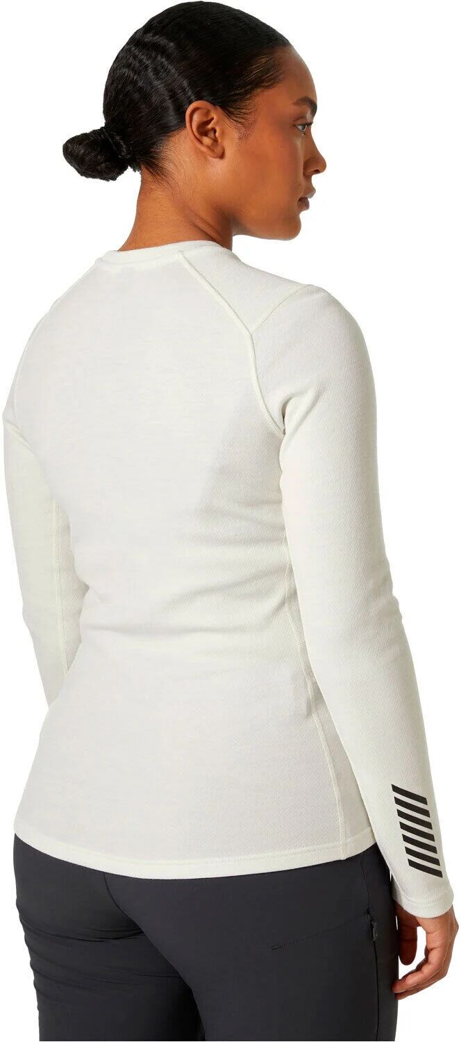 Helly Hansen lifa merino mid weight camiseta térmica manga larga mujer Blanco (L)