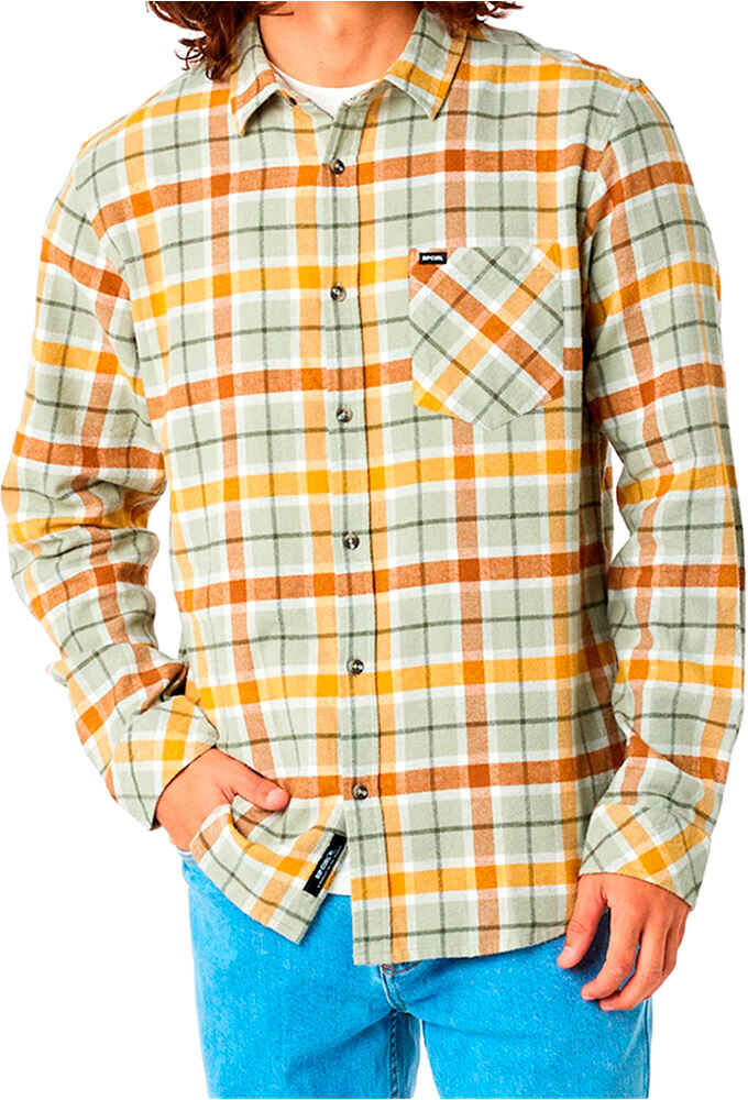 Rip Curl checked in flannel camisa manga larga hombre  (S)