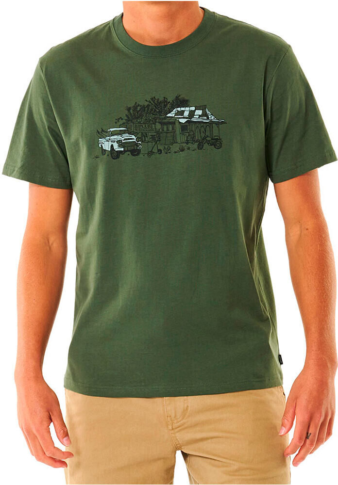 Rip Curl search trip camiseta manga corta hombre Verde (S)