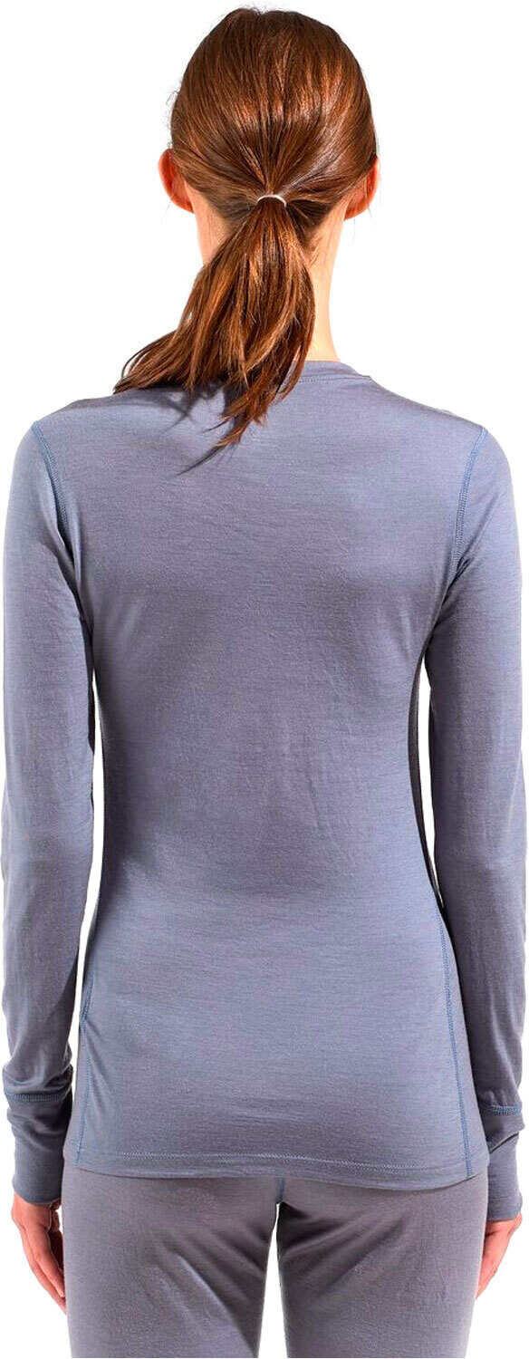 Odlo natural merino 200 camiseta térmica manga larga mujer Gris (XS)