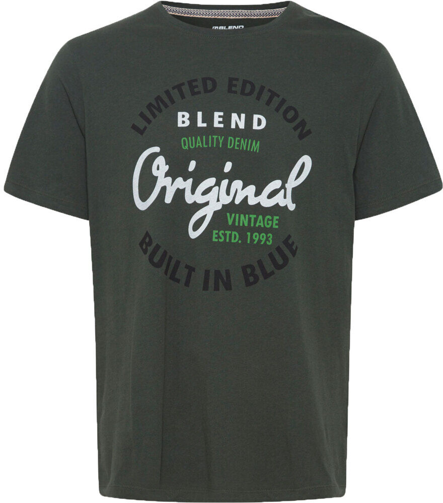 Blend original camiseta manga corta hombre Verde (S)