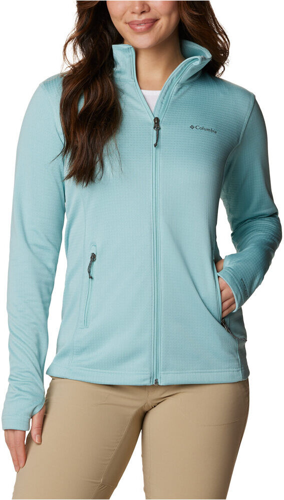 Columbia park view grid fleece full zip forro polar mujer Azul (S)