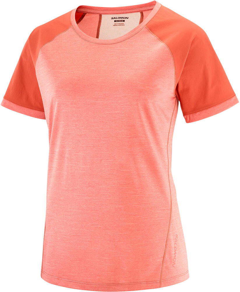 Salomon outline camiseta montaña manga corta mujer Rosa (L)