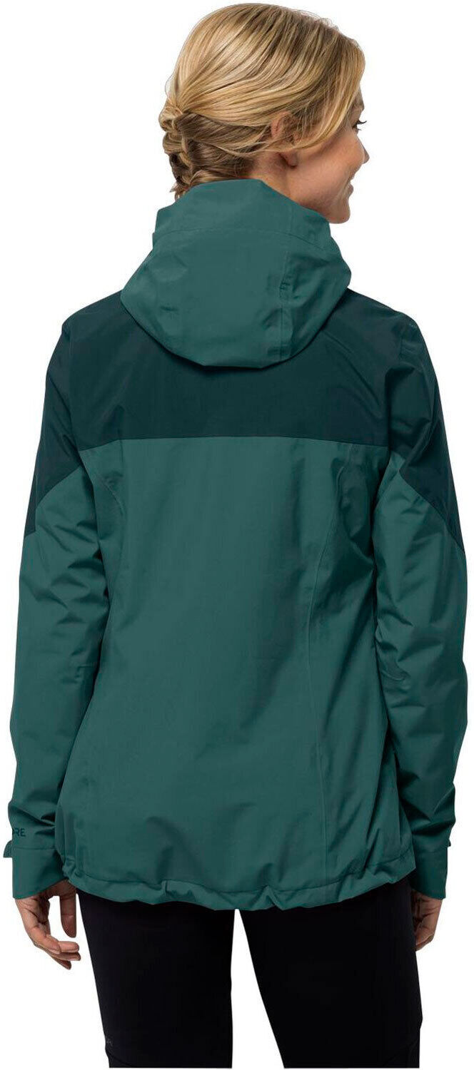 Jack Wolfskin weiltal 2l chaqueta impermeable mujer Verde (XS)