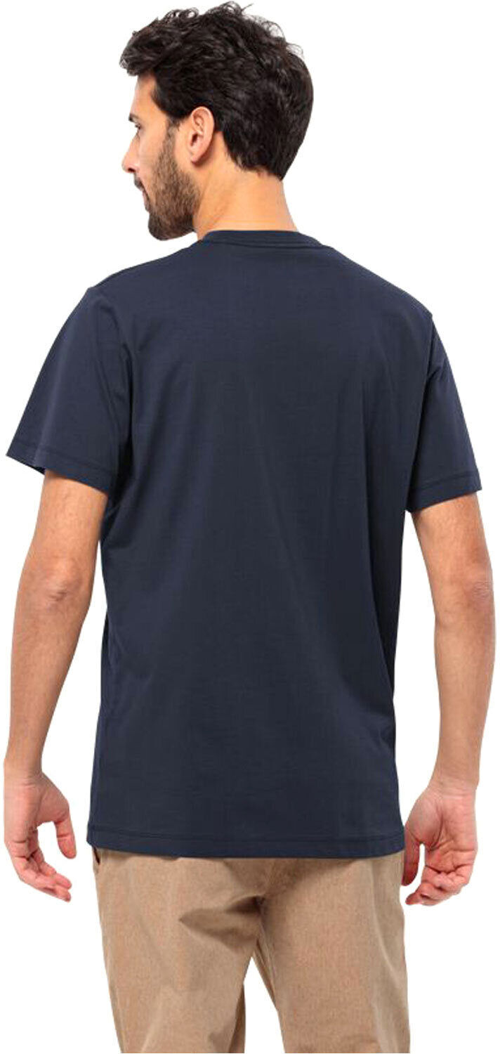 Jack Wolfskin essential logo camiseta manga corta hombre Azul (L)