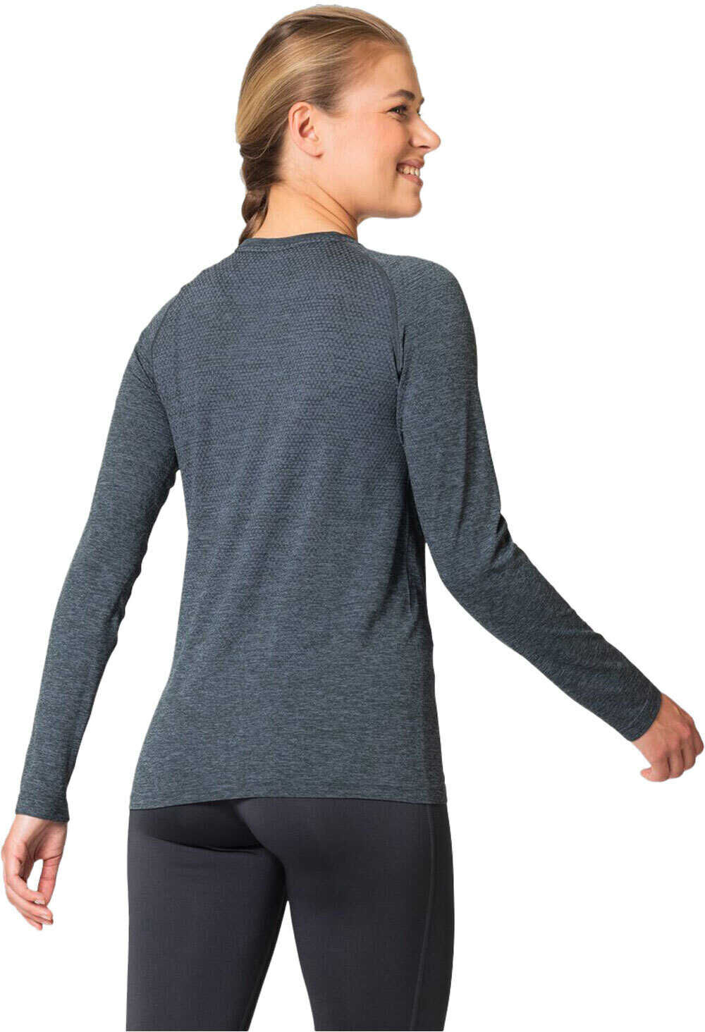 Odlo essential seamless camiseta térmica manga larga mujer Azul (M)