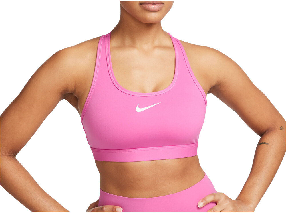 Nike swosh medium support body running mujer Rosa (L)