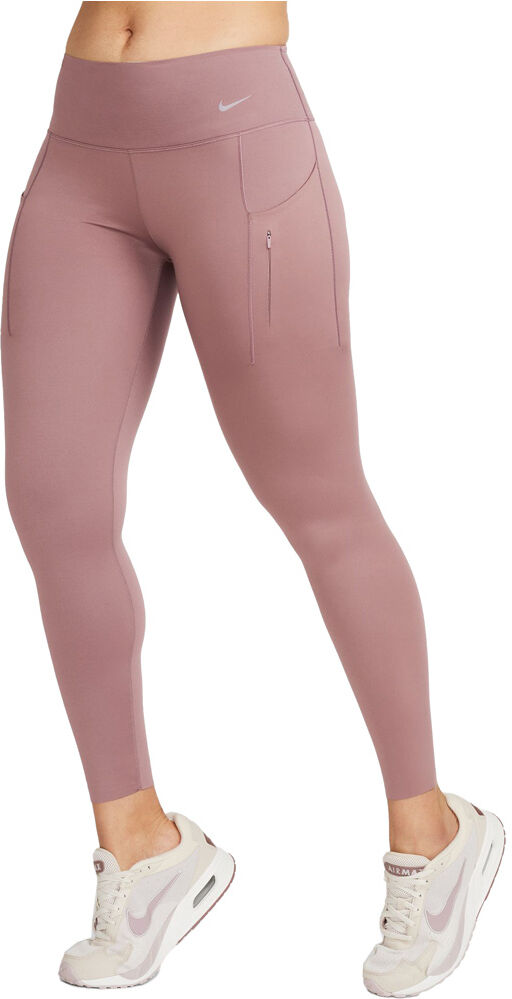 Nike dry-fit go tight pantalones y mallas largas fitness mujer Marron (XS)