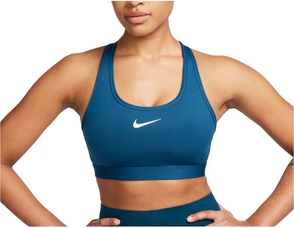 Nike swosh medium support sujetadores deportivos Azul (XS)