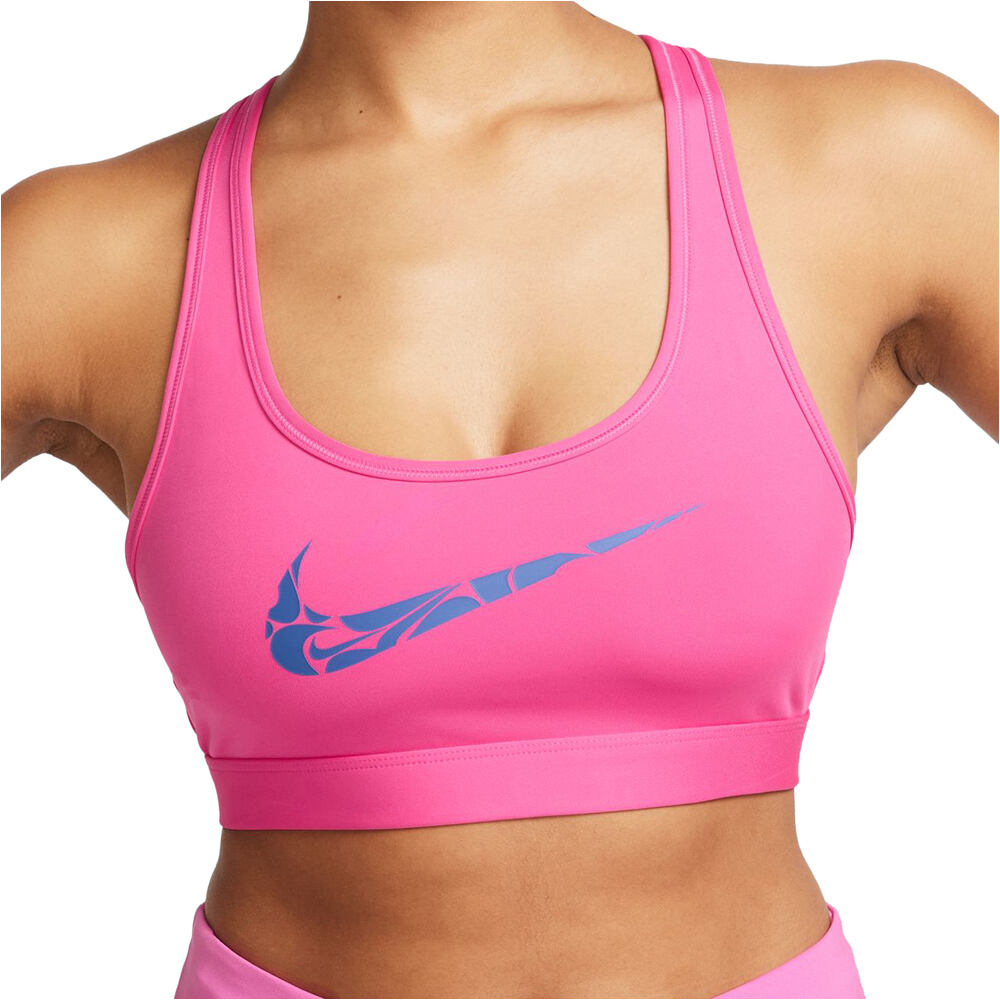 Nike swoosh light support sujetadores deportivos Rosa (L)