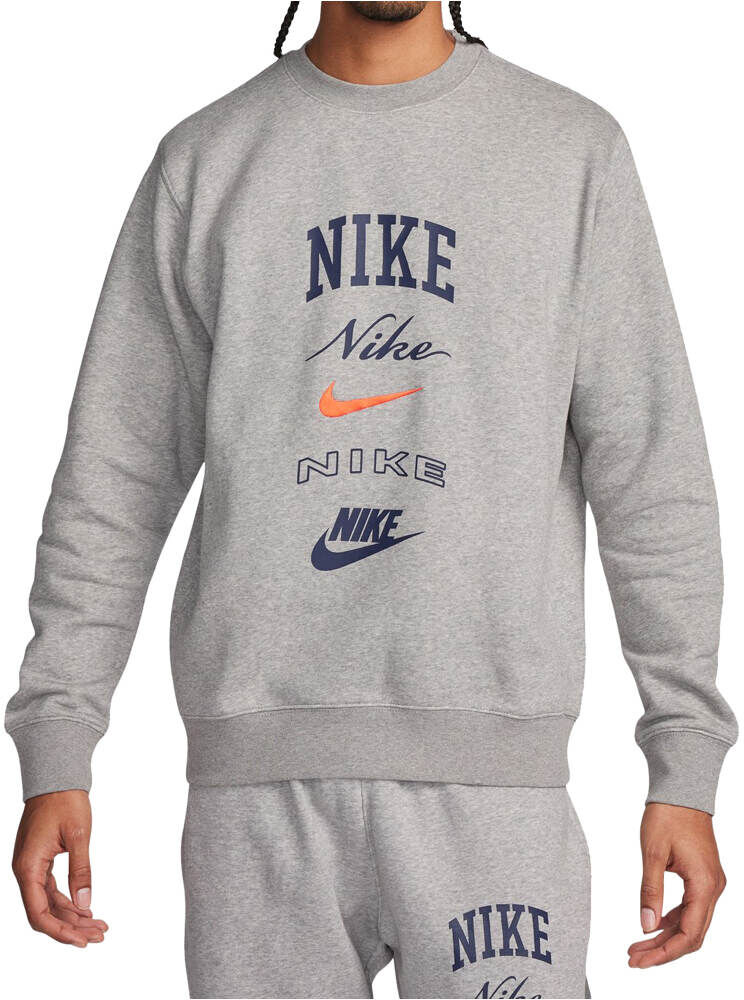 Nike club sudadera hombre Gris (S)