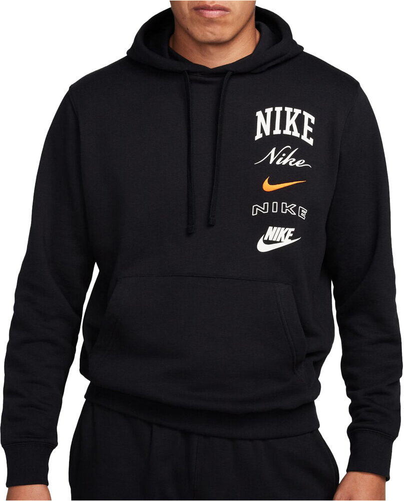 Nike club fleece sudadera hombre Negro (L)