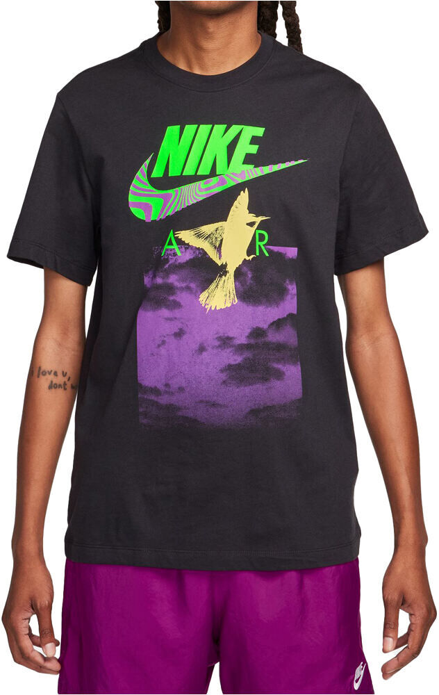 Nike sportswear brandriff in air camiseta manga corta hombre Negro (XL)