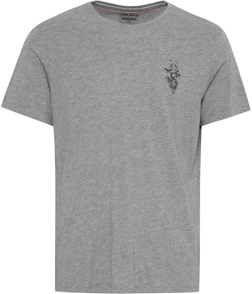 Blend animal camiseta manga corta hombre Gris (S)