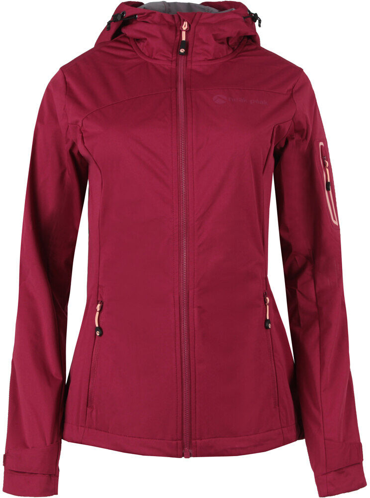 Neak Peak breda chaqueta softshell mujer Granate (M)