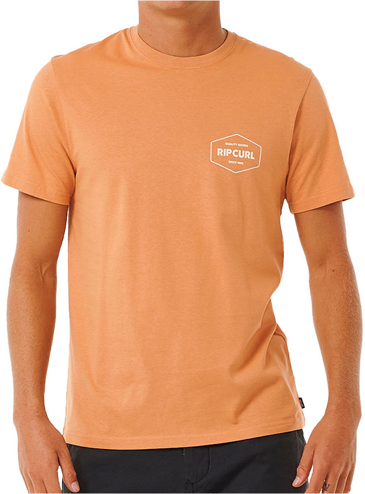 Rip Curl stapler camiseta manga corta hombre Naranja (M)