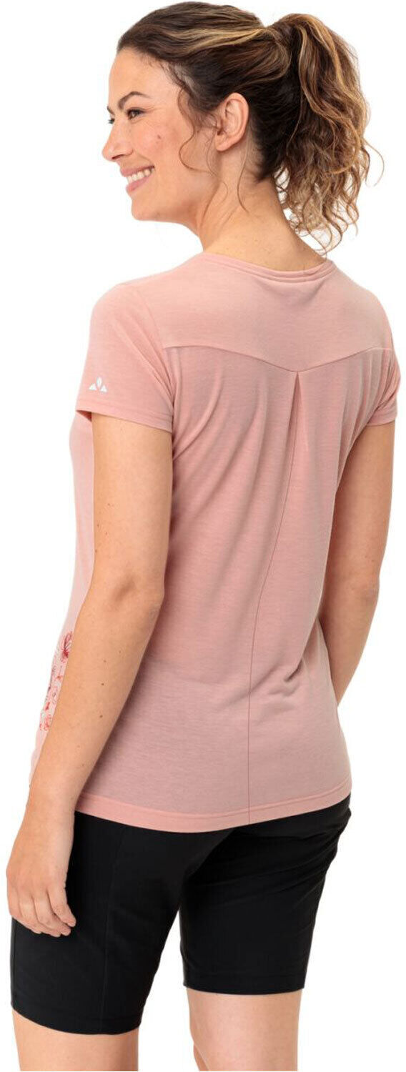 Vaude skomer print ii camiseta montaña manga corta mujer Rosa (46)