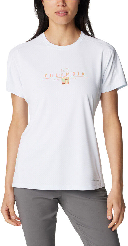 Columbia zero rules camiseta montaña manga corta mujer Blanco (M)