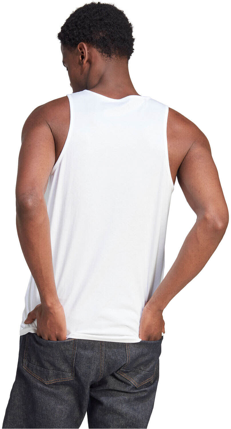 Adidas big logo camiseta tirantes hombre Blanco (L)