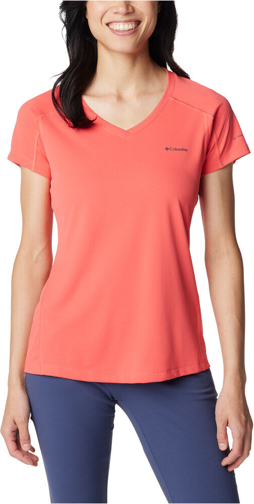 Columbia zero rules camiseta montaña manga corta mujer Rojo (L)