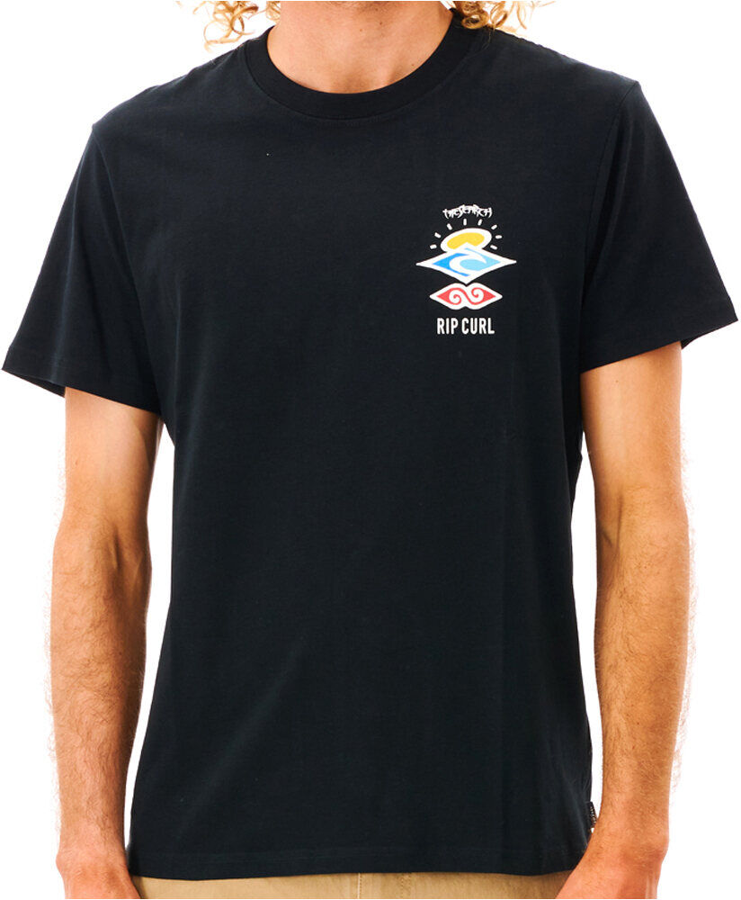 Rip Curl search icon camiseta manga corta hombre Negro (L)