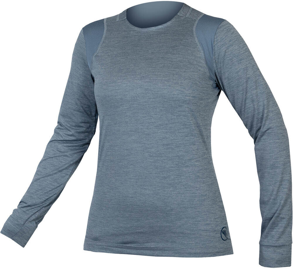 Endura camiseta singletrack m/l de mujer camiseta ciclismo mujer Azul (L)