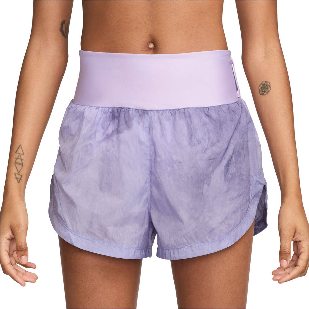 Nike trail rpl pantalones cortos trail running mujer Morado (S)