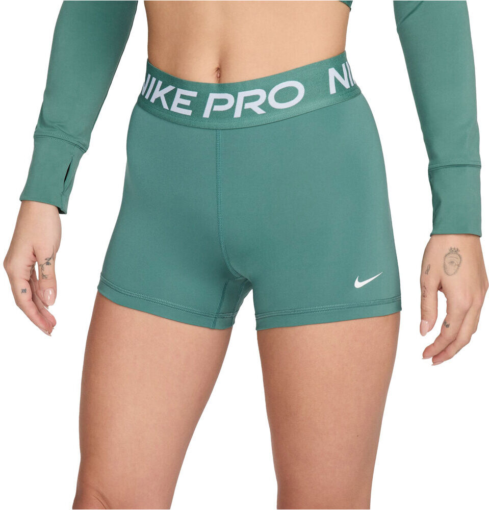 Nike w np 365 short 3in pantalones y mallas cortas fitness mujer Verde (L)