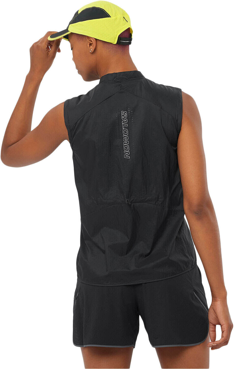 Salomon sense aero wind vest w CHAQUETA TRAIL RUNNING MUJER Negro (XL)