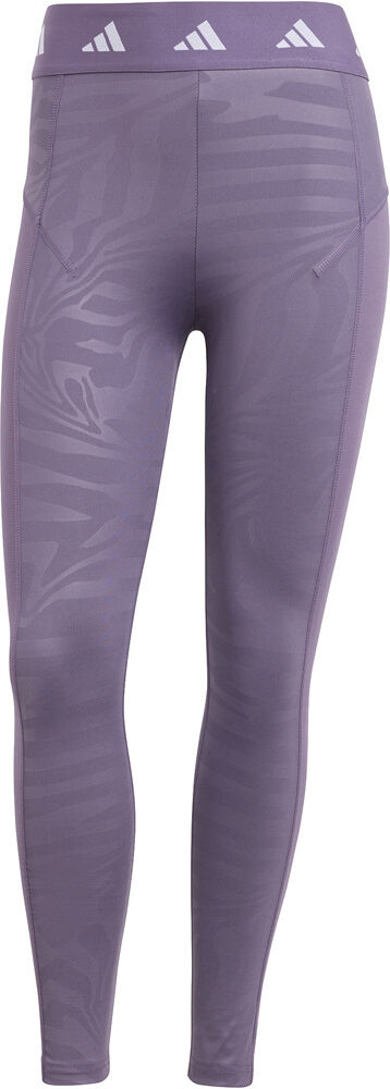 Adidas techfit printed 7/8 pantalones y mallas largas fitness mujer Morado (XL)