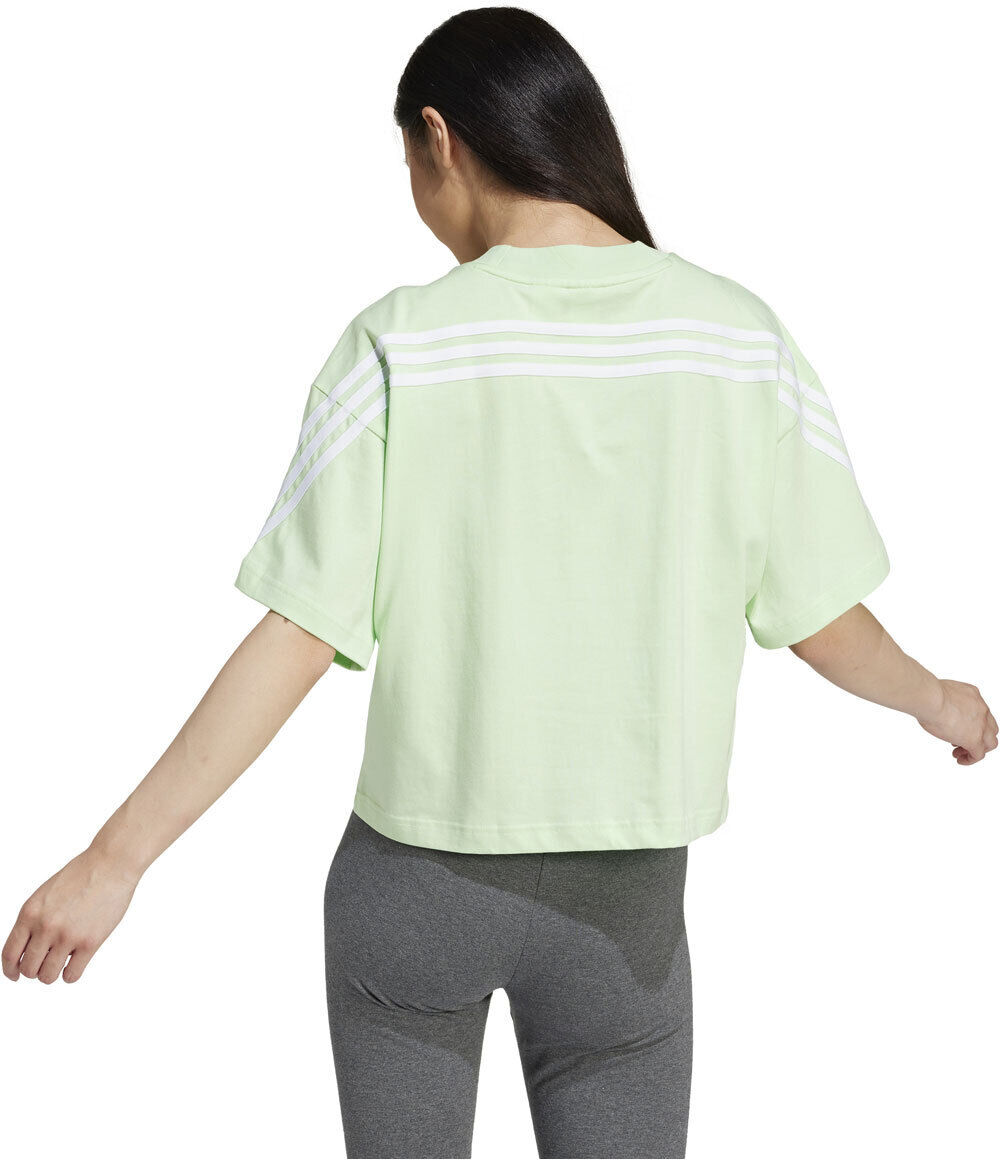 Adidas future icons 3 stripes camiseta manga corta mujer Verde (L)