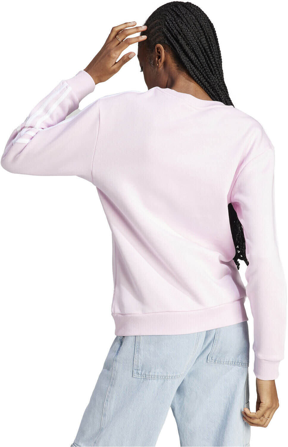 Adidas 3 stripes sudadera mujer Rosa (L)