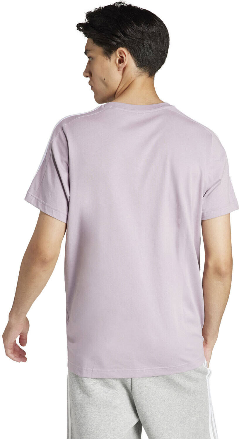 Adidas 3 stripes camiseta manga corta hombre Morado