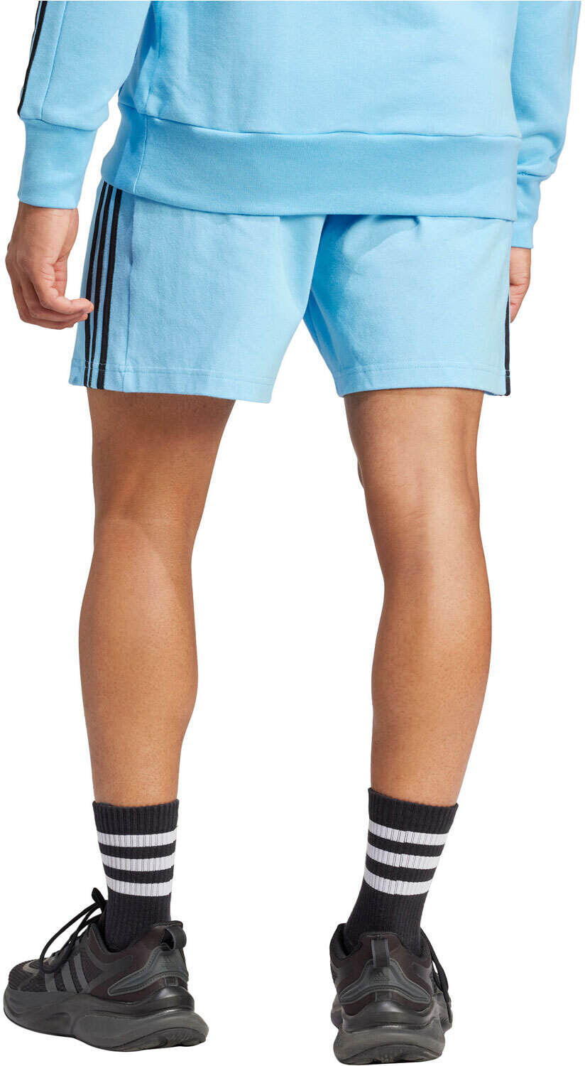 Adidas 3 stripes bermudas hombre Azul (S)