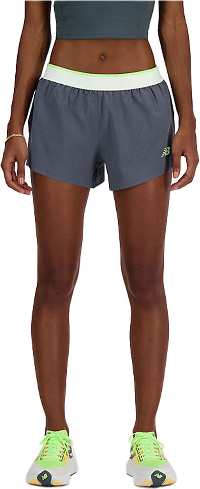 New Balance race day split pantalón running mujer Verde (M)