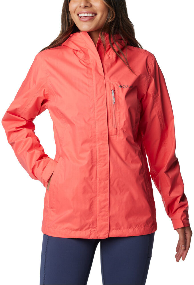 Columbia pouring adventure ii chaqueta impermeable mujer Rojo (M)