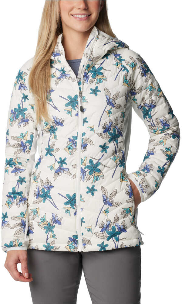 Columbia powder pass chaqueta outdoor mujer Blanco (S)