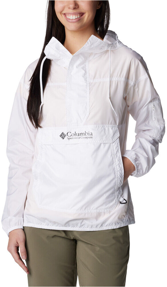 Columbia challenger windbreaker chaqueta softshell mujer Blanco (XS)