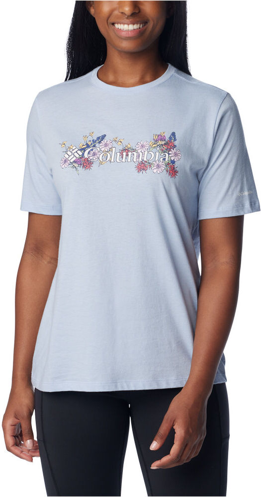 Columbia bluebird day camiseta montaña manga corta mujer Azul (S)