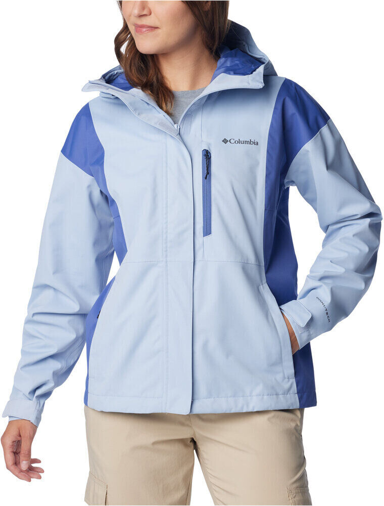 Columbia flash challenger novelty winbreaker chaqueta impermeable mujer Azul (S)