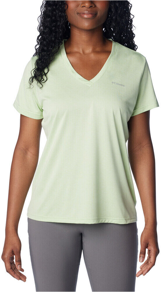 Columbia hike camiseta montaña manga corta mujer Verde (M)