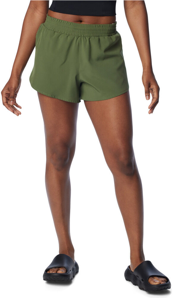 Columbia hike pantalón corto montaña mujer Verde (L)